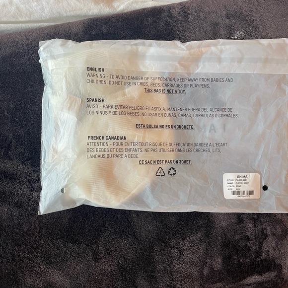 SKIMS Bone Cheeky Brief NWT/Bag never opened/XXS - Picture 2 of 3